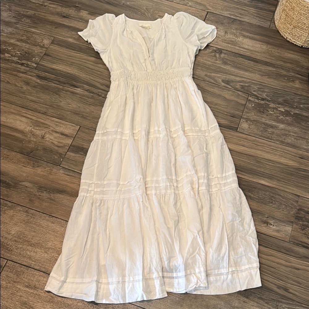 Anthropologie White Maxi dress
